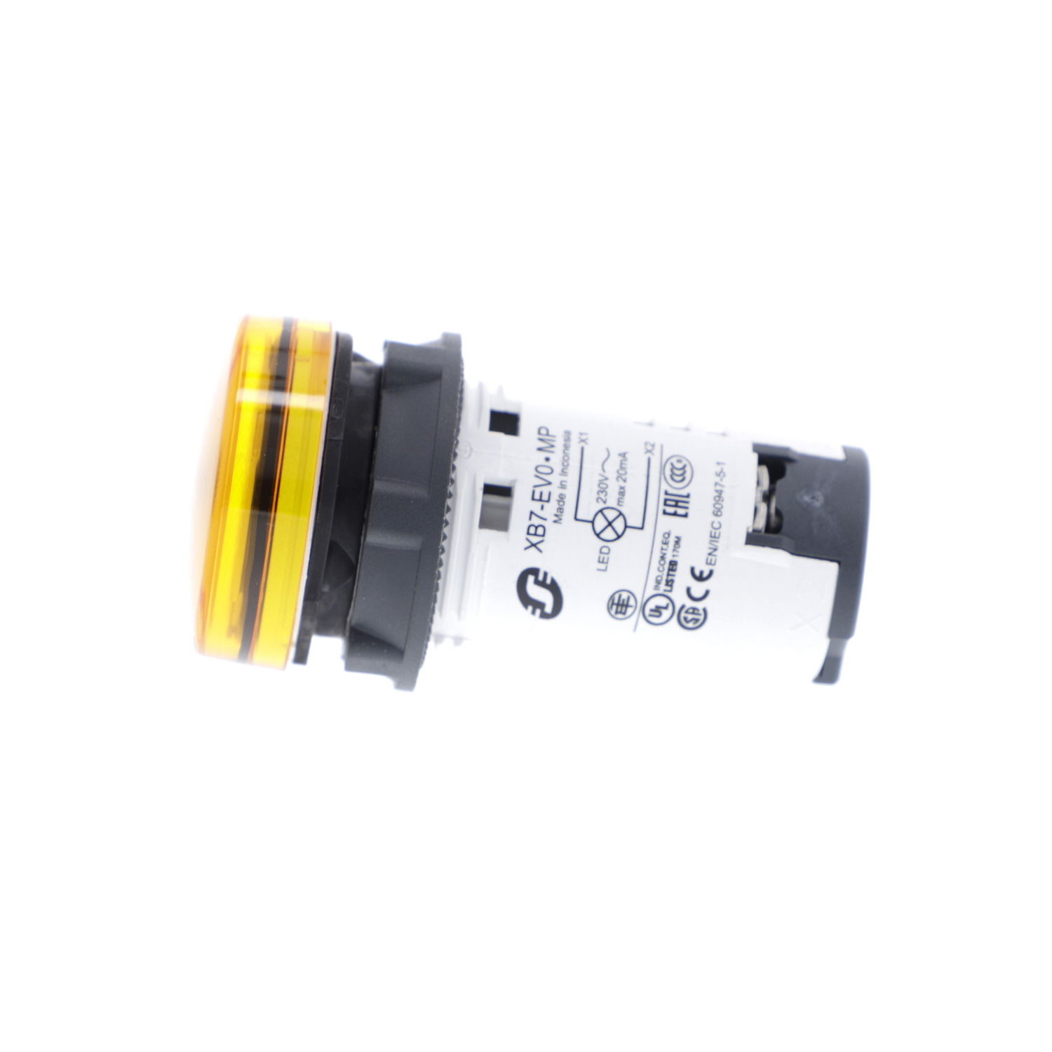 Monolithic pilot light, plastic, orange, Ø22, integral LED, 230…240 V AC – Image 5 of 6