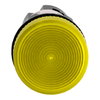Harmony XB7, Monolithic pilot light, plastic, yellow, Ø22, plain lens for BA9s bulb, <= 250 V