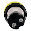 Harmony XB7, Monolithic pilot light, plastic, yellow, Ø22, plain lens for BA9s bulb, <= 250 V