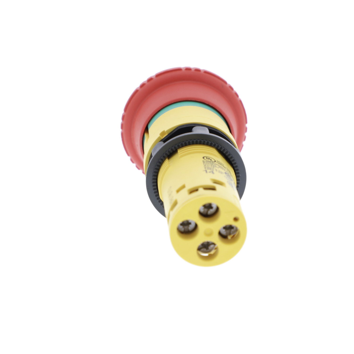Monolithic emergency stop, plastic, red mushroom Ø40, Ø22, latching turn to release, 1 NO + 1 NC – Image 2 of 7