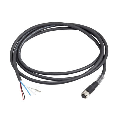 CANopen bus connection cable - straight - M12-A female-wire - 10m