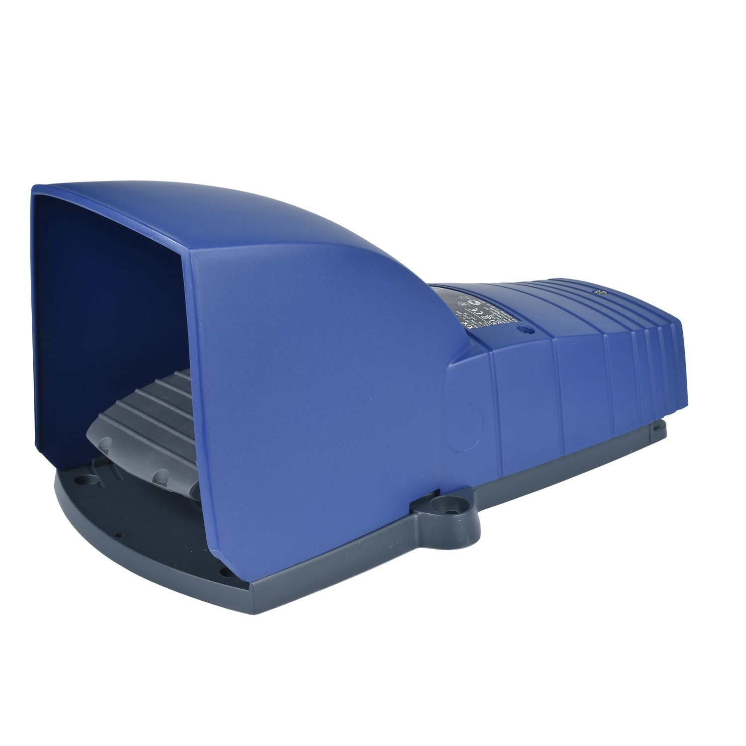 Foot switch, Harmony XPE, single IP66, with cover, plastic, blue, 2 NC + 2 NO