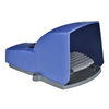 Preventa XPE, Single foot switch, plastic, blue, with cover, 1 NO + 1 NC
