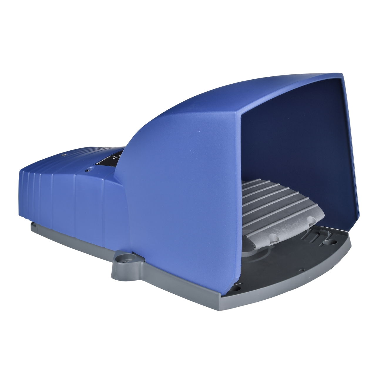 Preventa XPE, Single foot switch, plastic, blue, with cover, 1 NO + 1 NC