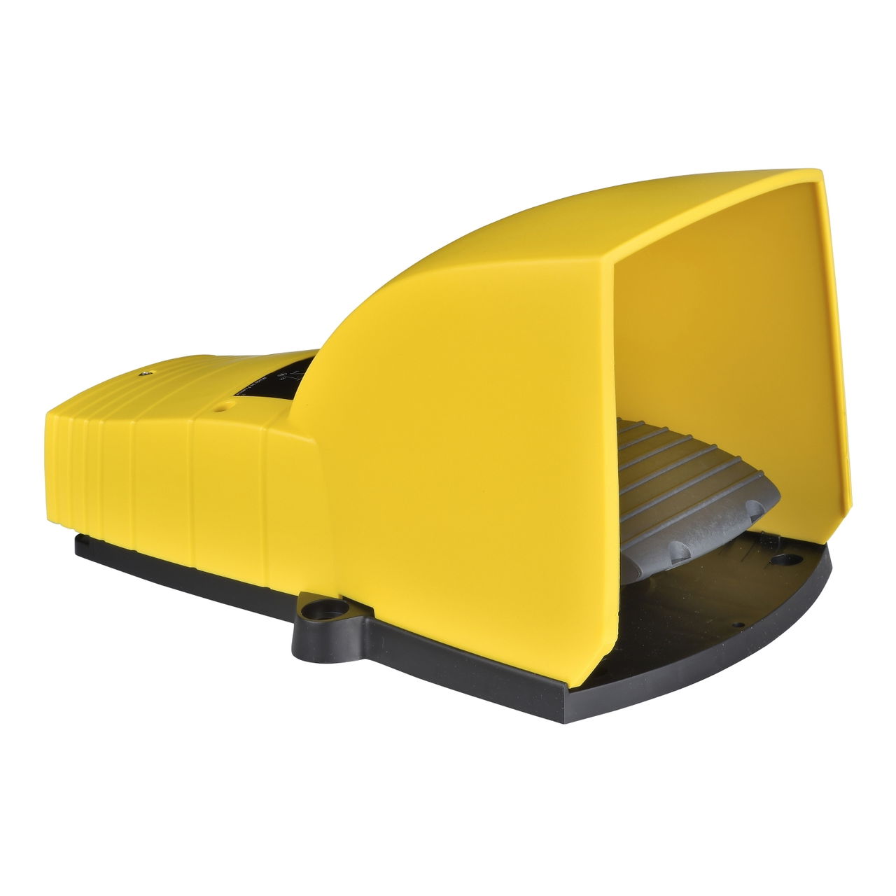 Foot switch, Harmony XPE, single IP55, with cover, plastic, yellow, 2 NC + NO