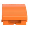 Fußschalter, Harmony XPE, einfach, Metall, orange, 1-stufig, 1Ö+1S, IP66