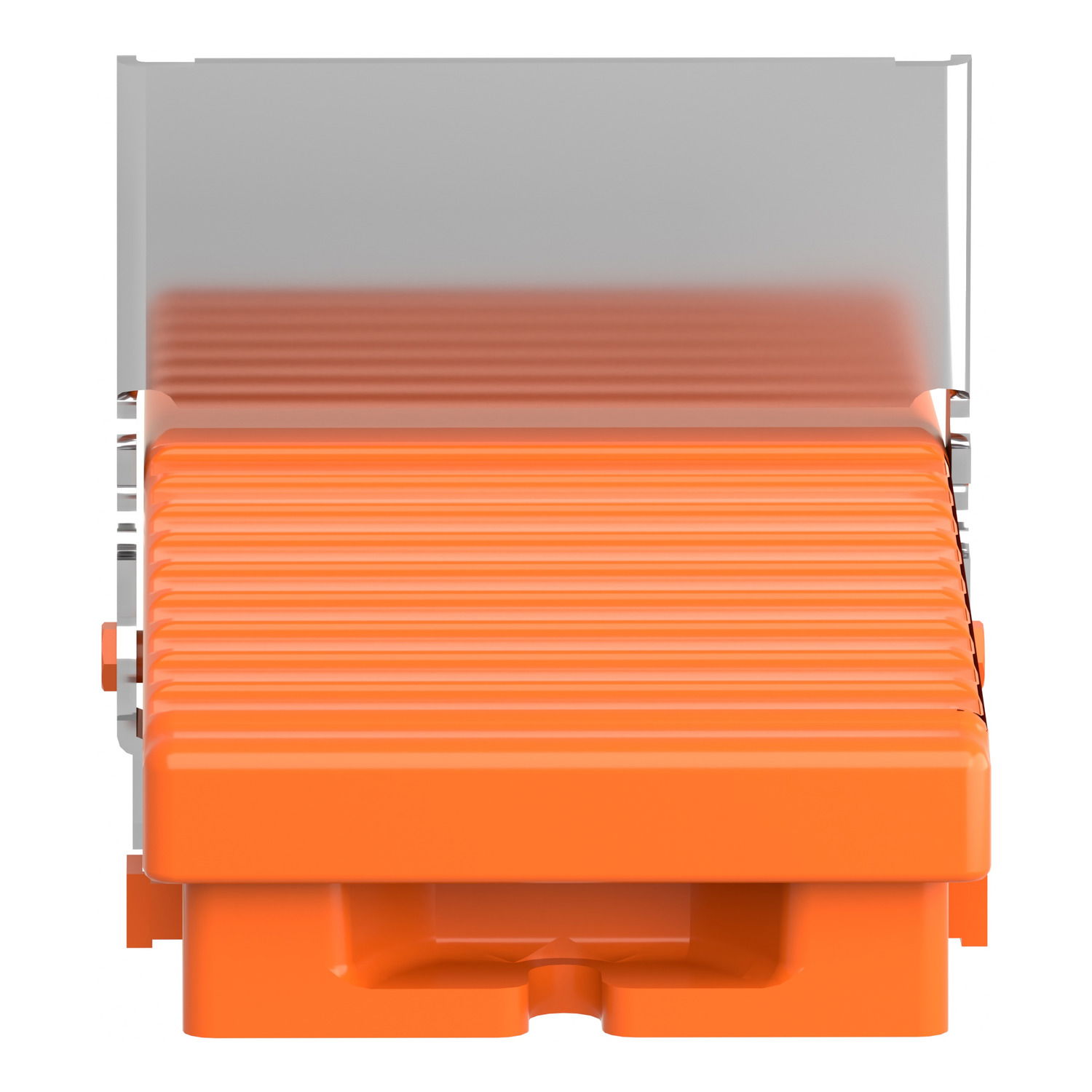 Preventa XPE, Single foot switch, metal, orange, without cover, trigger mechanism, 1 NO + 1 NC – Image 4 of 9
