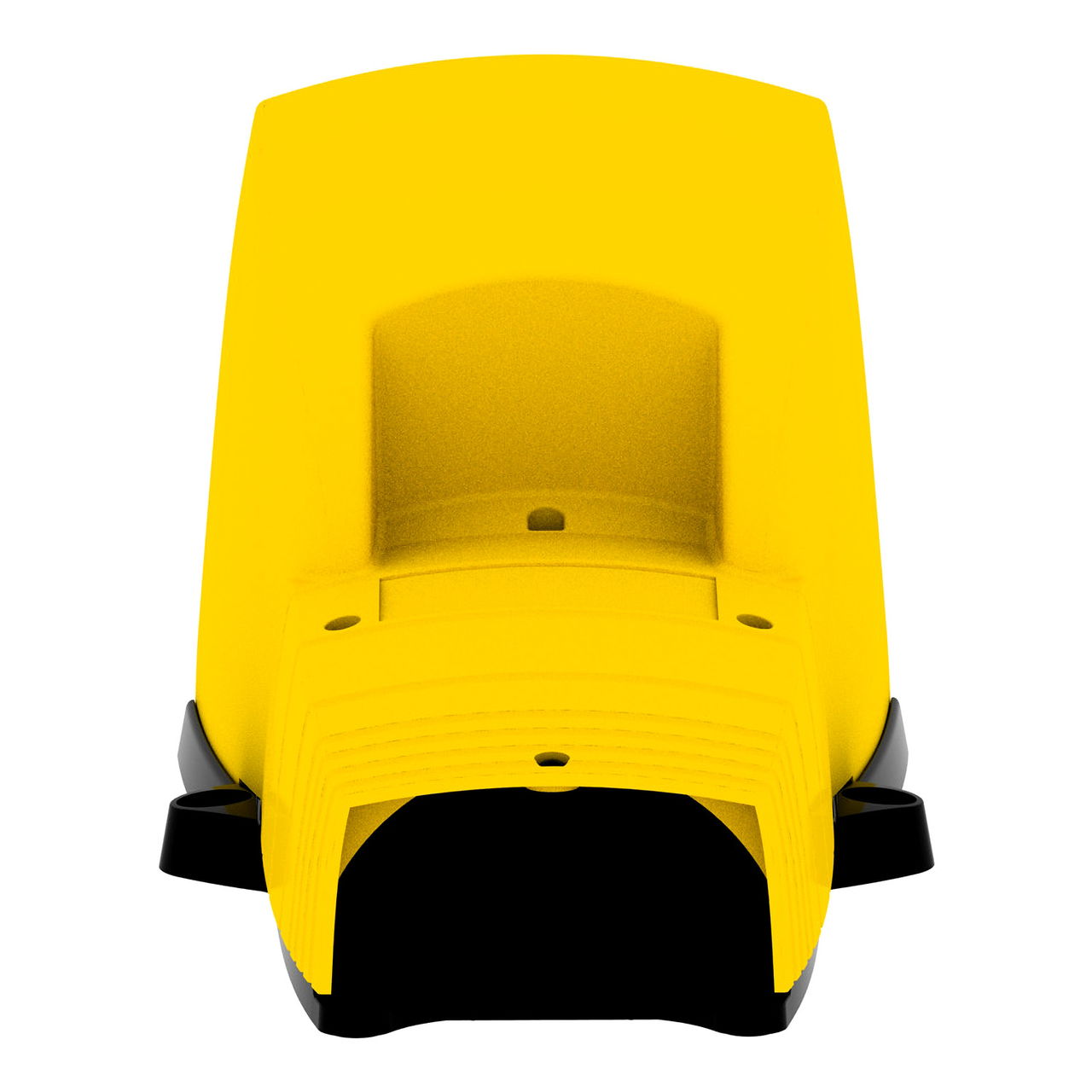 Preventa XPE, Single foot switch, plastic, yellow, with cover, trigger mechanism, 1 NO + 1 NC – Image 2 of 6