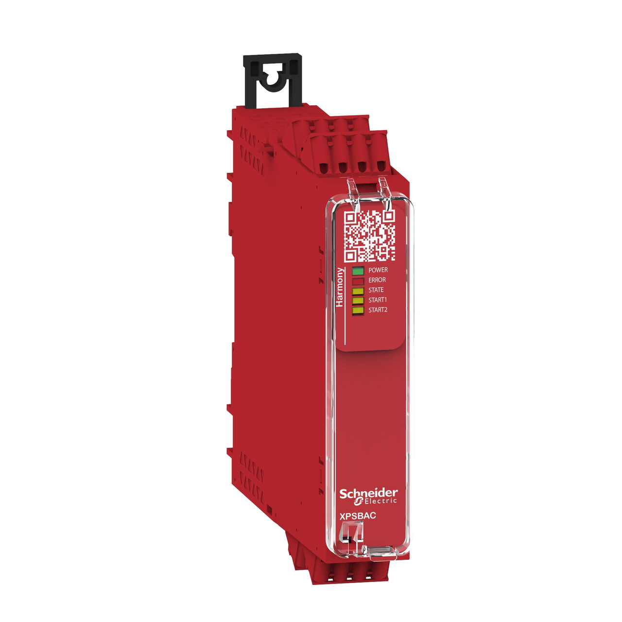 Estop or guard ,Harmony XPS, connected to supply terminals 24 V AC/DC , no inputs, spring