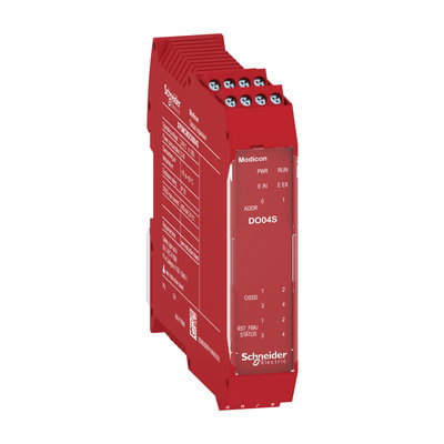 4 Digital output expansion modules with screw term