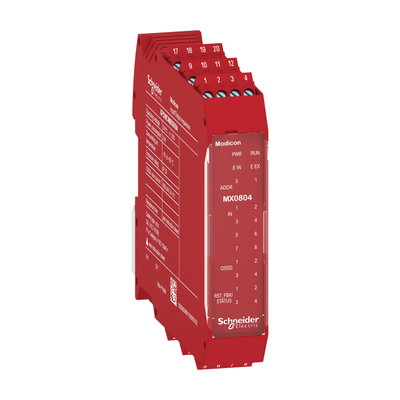 8 inputs 4 outputs expansion module with screw term