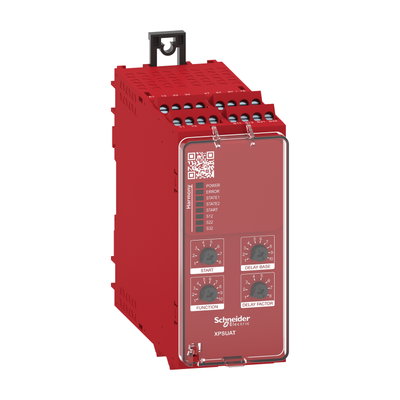 Sicherheitsrelais Harmony Universal, 10Fkt, 1Kr/2Ka, PLe/Kat4/SIL3, 3S+3Sv 0,1-900s 1Ö 1T, Diagnose, 24 VAC 24VDC, Schraub