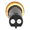 Pilot light Ø12 - IP40/IP65 - yellow - covered LED included - 24V - lugs