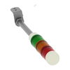 Harmony XVM, Modular tower lights, aluminium, red/orange/green, Ø45, steady, super bright LED with buzzer, 24 V AC/DC