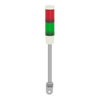 Harmony XVM, Modular tower lights, aluminium, red/green, Ø45, steady, super bright LED, 24 V AC/DC