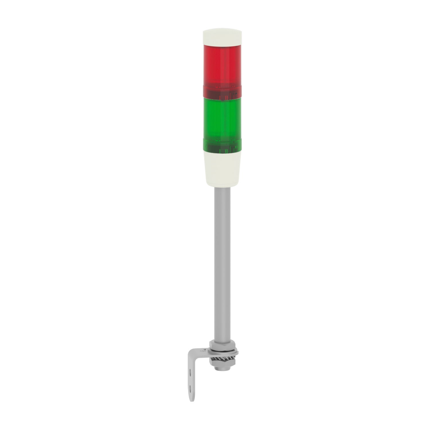 Harmony XVM, Modular tower lights, aluminium, red/green, Ø45, steady, super bright LED, 24 V AC/DC – Image 6 of 8