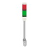 Harmony XVM, Modular tower lights, aluminium, red/green, Ø45, steady, super bright LED, 24 V AC/DC