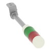 Harmony XVM, Modular tower lights, aluminium, red/green, Ø45, steady, super bright LED, 24 V AC/DC