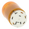 Harmony XVM, Illuminated unit for modular tower lights, plastic, orange, Ø45, for bulb BA 15d, <= 230 V AC/DC