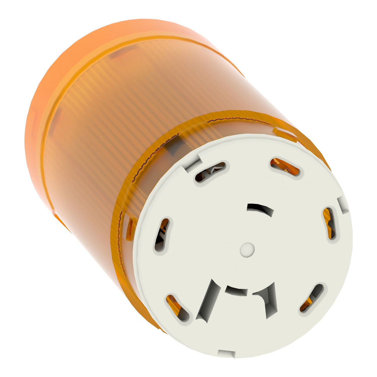 Harmony XVM, Illuminated unit for modular tower lights, plastic, orange, Ø45, for bulb BA 15d, <= 230 V AC/DC – Image 5 of 8