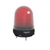Illuminated beacon with buzzer, red, Ø100, 70...90 dB, integral LED, 100...230 V AC
