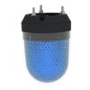 Illuminated beacon without buzzer, blue, Ø100, integral LED, 100...230 V AC