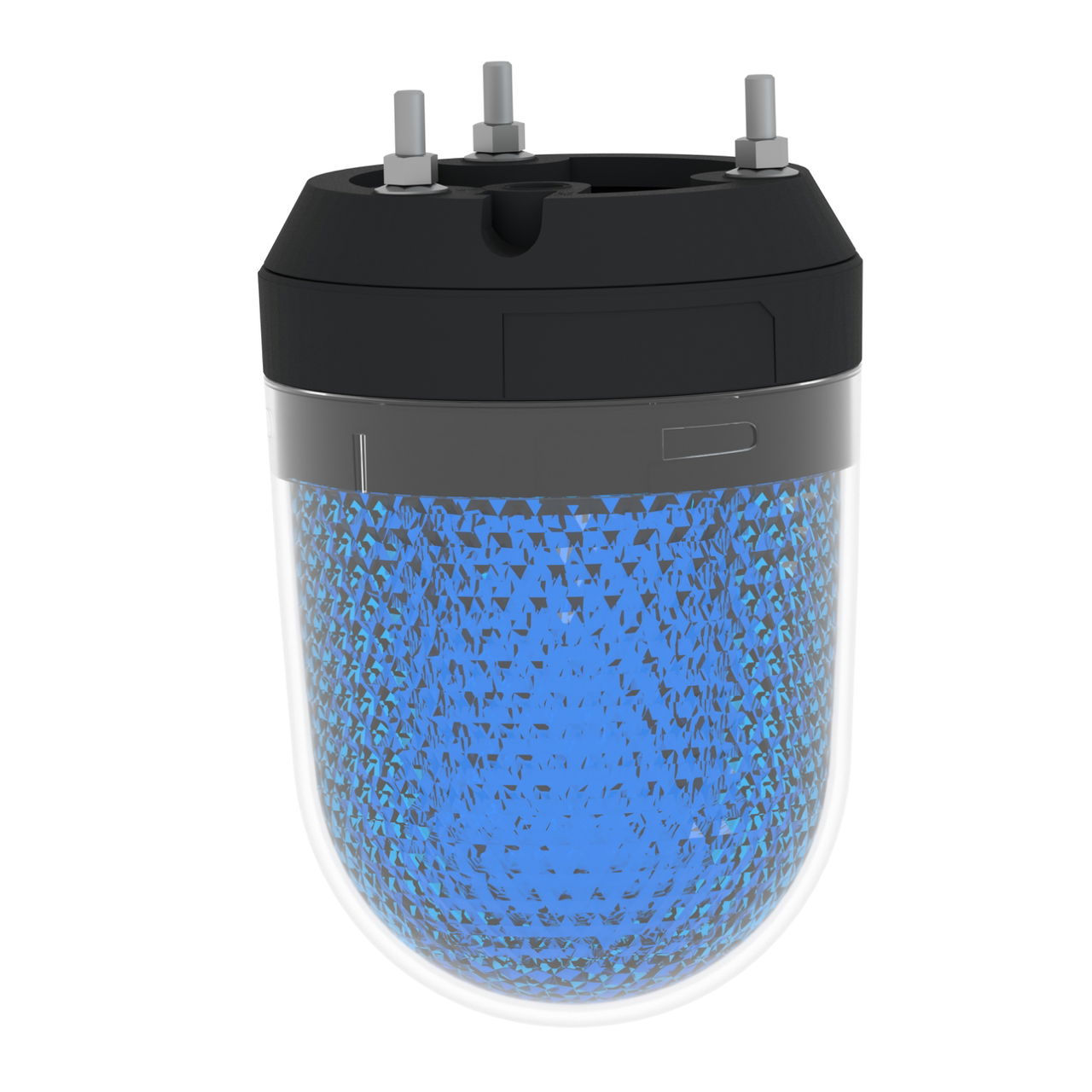 Illuminated beacon without buzzer, blue, Ø100, integral LED, 48 V DC – Image 2 of 7