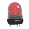 Illuminated beacon without buzzer, red, Ø100, integral LED, 100...230 V AC