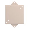 Wall mount plate for DIN72/DIN96 electronic alarms