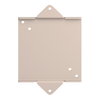Wall mount plate for DIN72/DIN96 electronic alarms