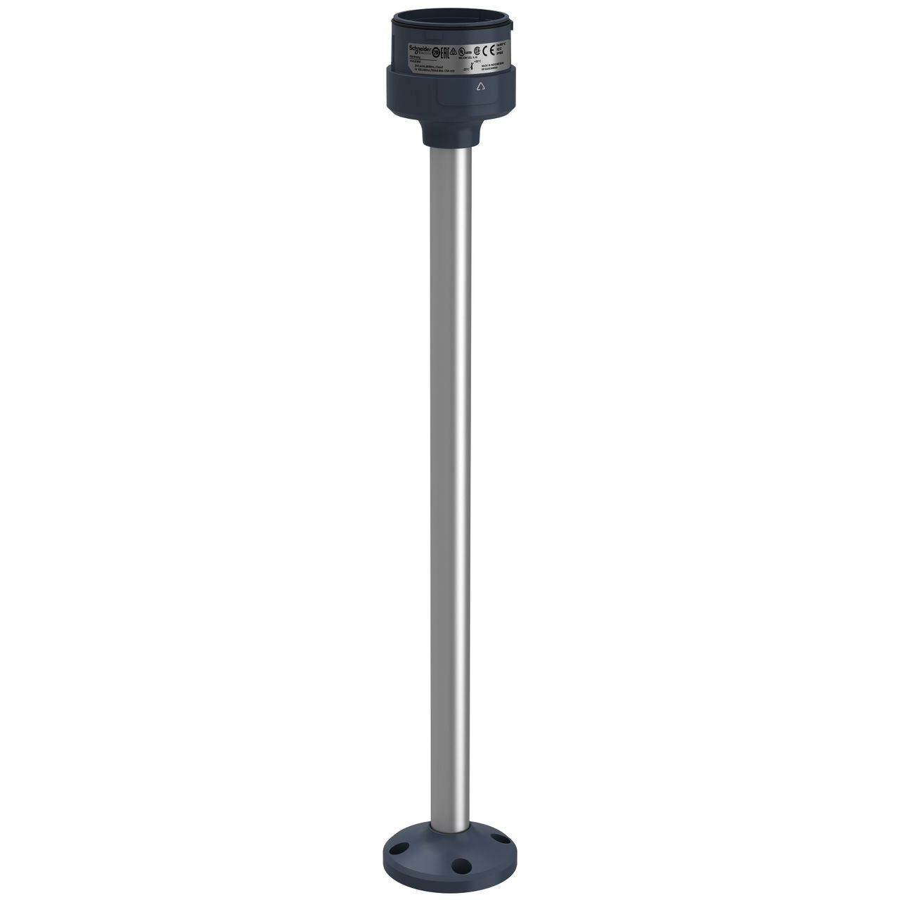 Harmony XVU, Fixing plate with 400 mm aluminium pole for modular tower lights, black, Ø60