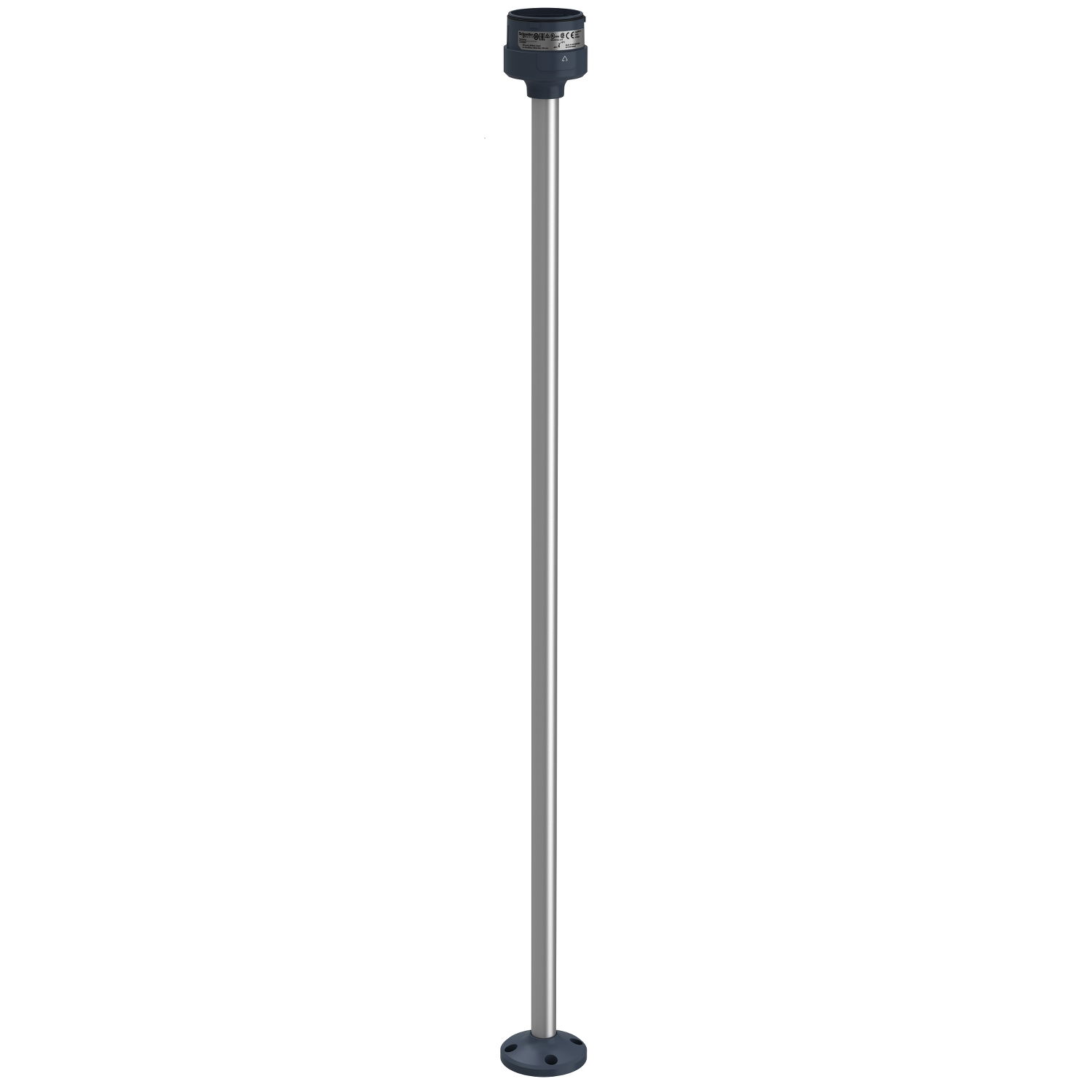 Harmony XVU, Fixing plate with 800 mm aluminium pole for modular tower lights, black, Ø60