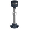 Fixing plate with adjustable aluminium pole 210 to 385 mm for modular tower lights, black, Ø60