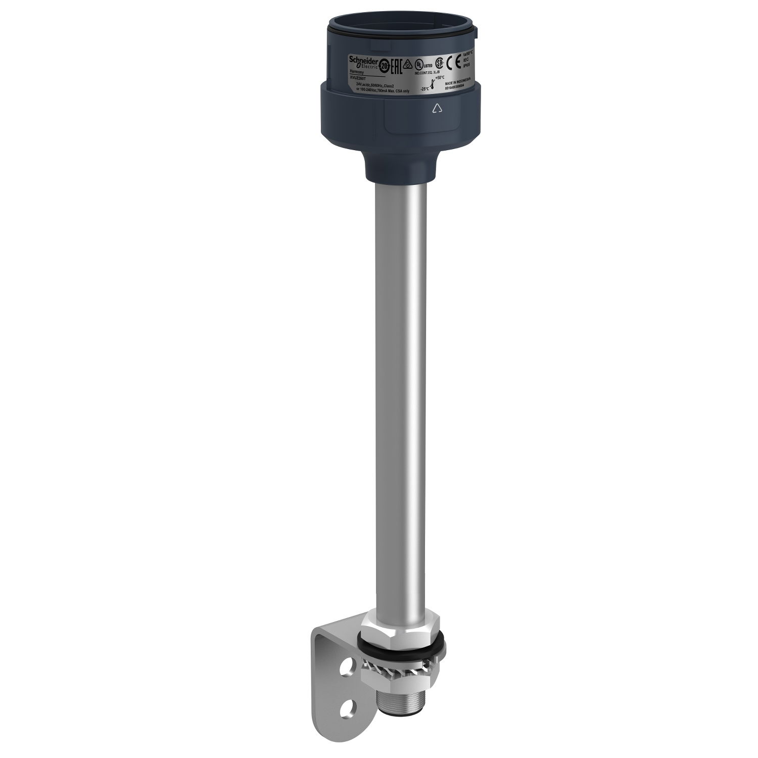 Harmony XVU, Fixing metal bracket with 250 mm aluminium pole for modular tower lights, black, Ø60
