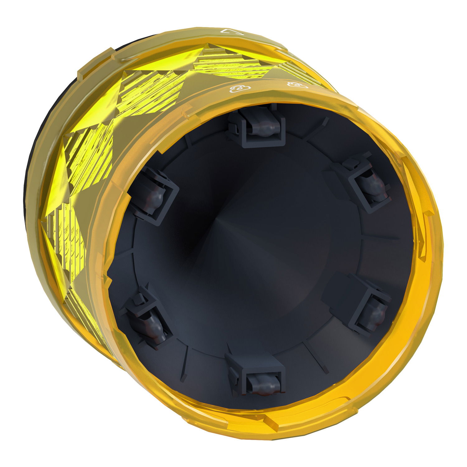 Harmony XVU, Illuminated LED unit for modular tower lights, yellow, Ø60, blinking, IP65, 24 V AC/DC – Image 3 of 7