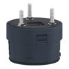 Fixing unit for modular tower lights, black, Ø60, 3 pins direct mounting