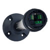 Fixing plate with adjustable aluminium pole 210 to 385 mm for modular tower lights, black, Ø60