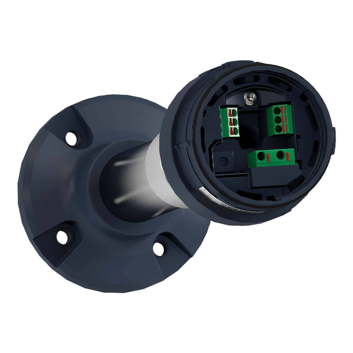 Fixing plate with adjustable aluminium pole 210 to 385 mm for modular tower lights, black, Ø60 – Image 5 of 8