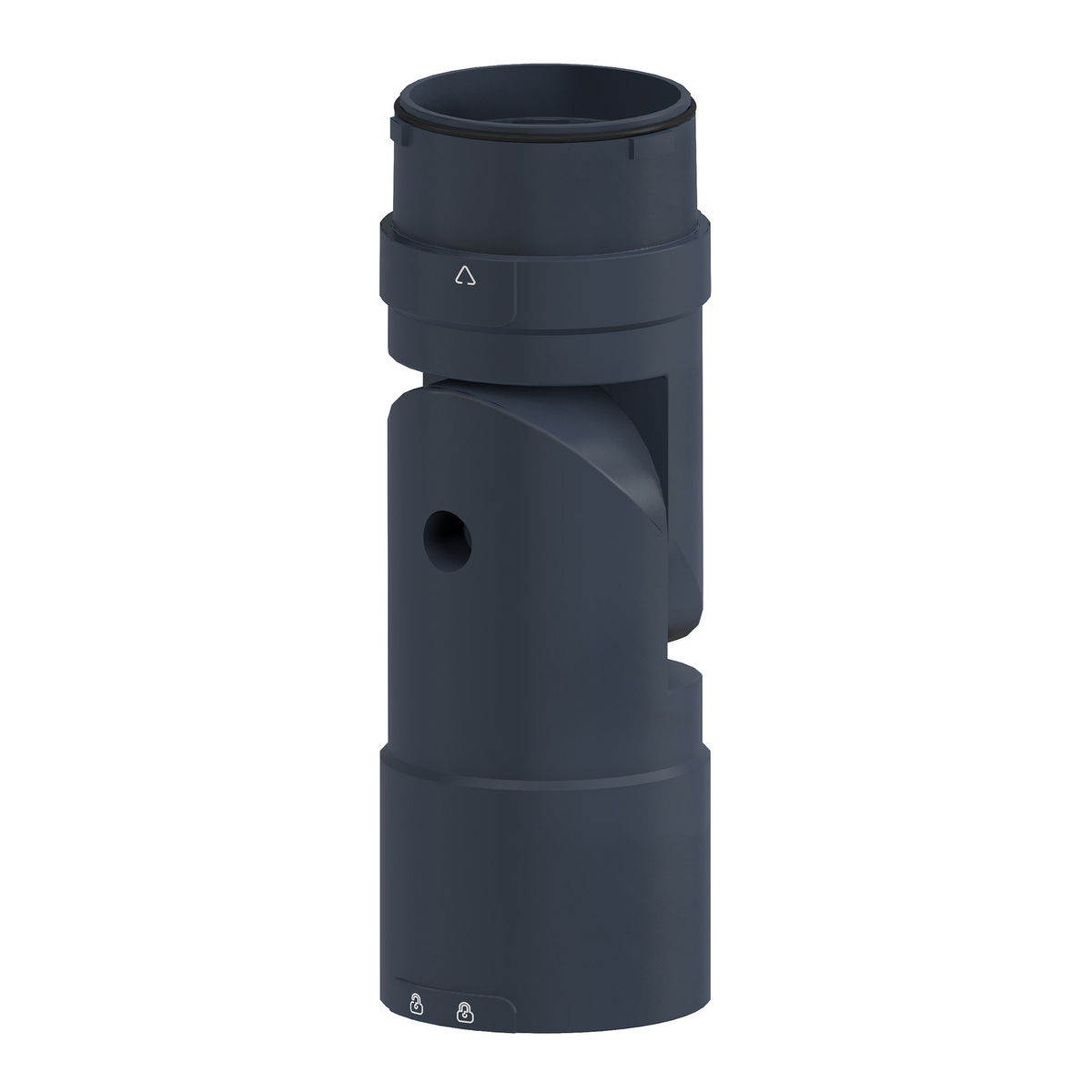 Flexible mounting unit for use on horizontal or vertical support for modular tower lights, black, Ø60 – Image 4 of 7