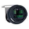 Harmony XVU, Fixing metal bracket with 100 mm aluminium pole for modular tower lights, black, Ø60