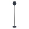Harmony XVU, Fixing plate with 400 mm aluminium pole for modular tower lights, black, Ø60