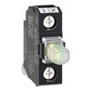 Light block, Harmony XALD, XALK, for head 22mm, universal LED, mounting in back of enclosure, 24V AC DC