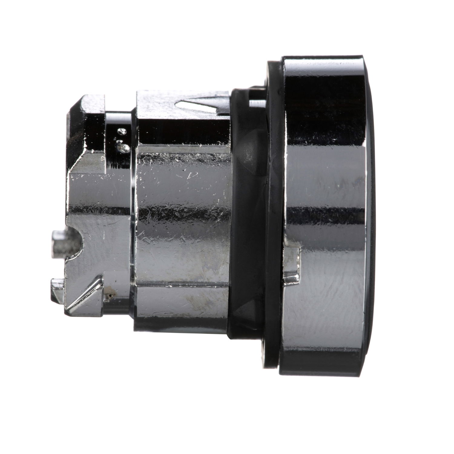 Push button head, metal, flush, black, Ø22, spring return, unmarked – Image 5 of 7