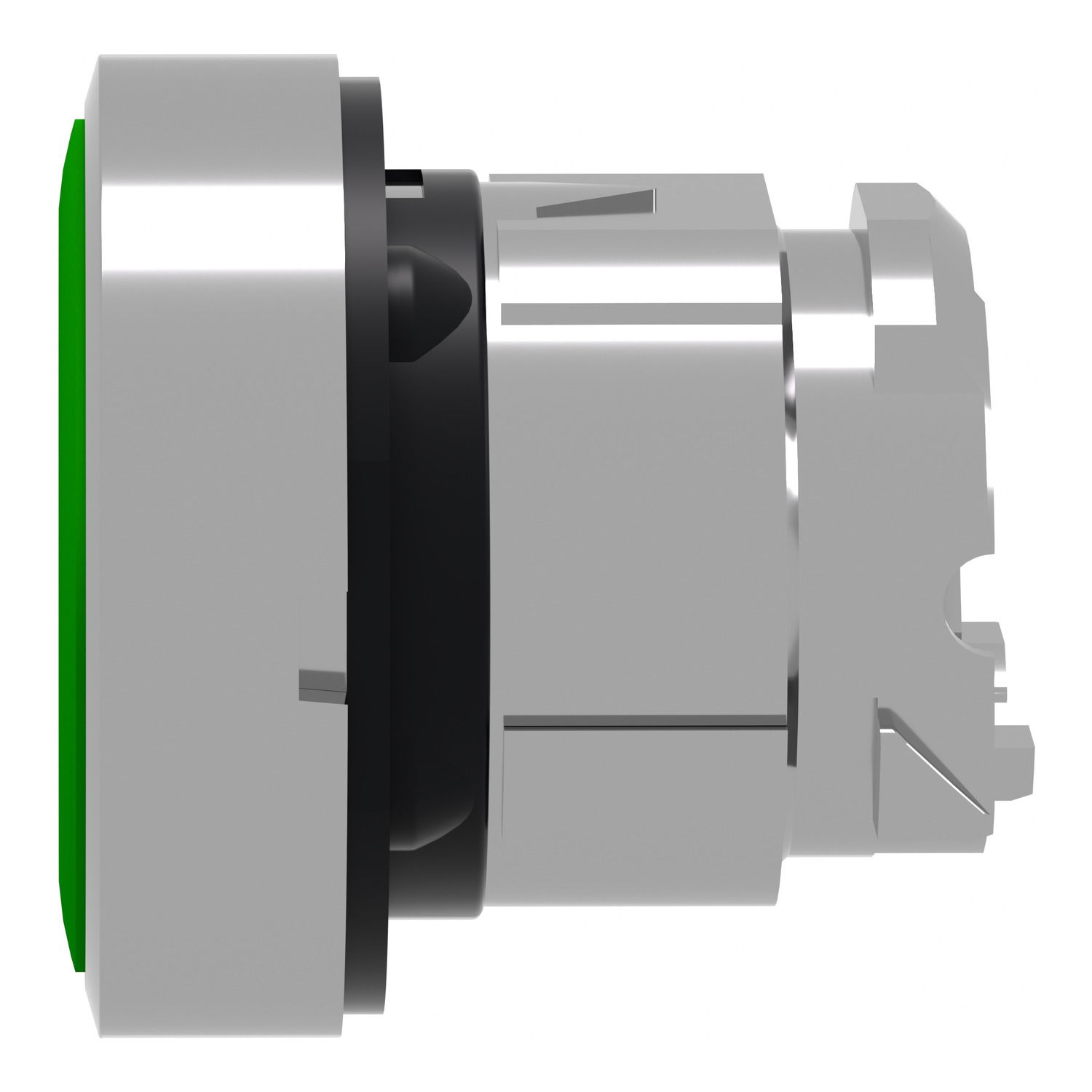 Push button head, metal, flush, green, Ø22, spring return, marked I – Image 7 of 9