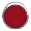 Head for illuminated push button, Harmony XB4, metal, red flush, 22mm, universal LED, push-push, unmarked