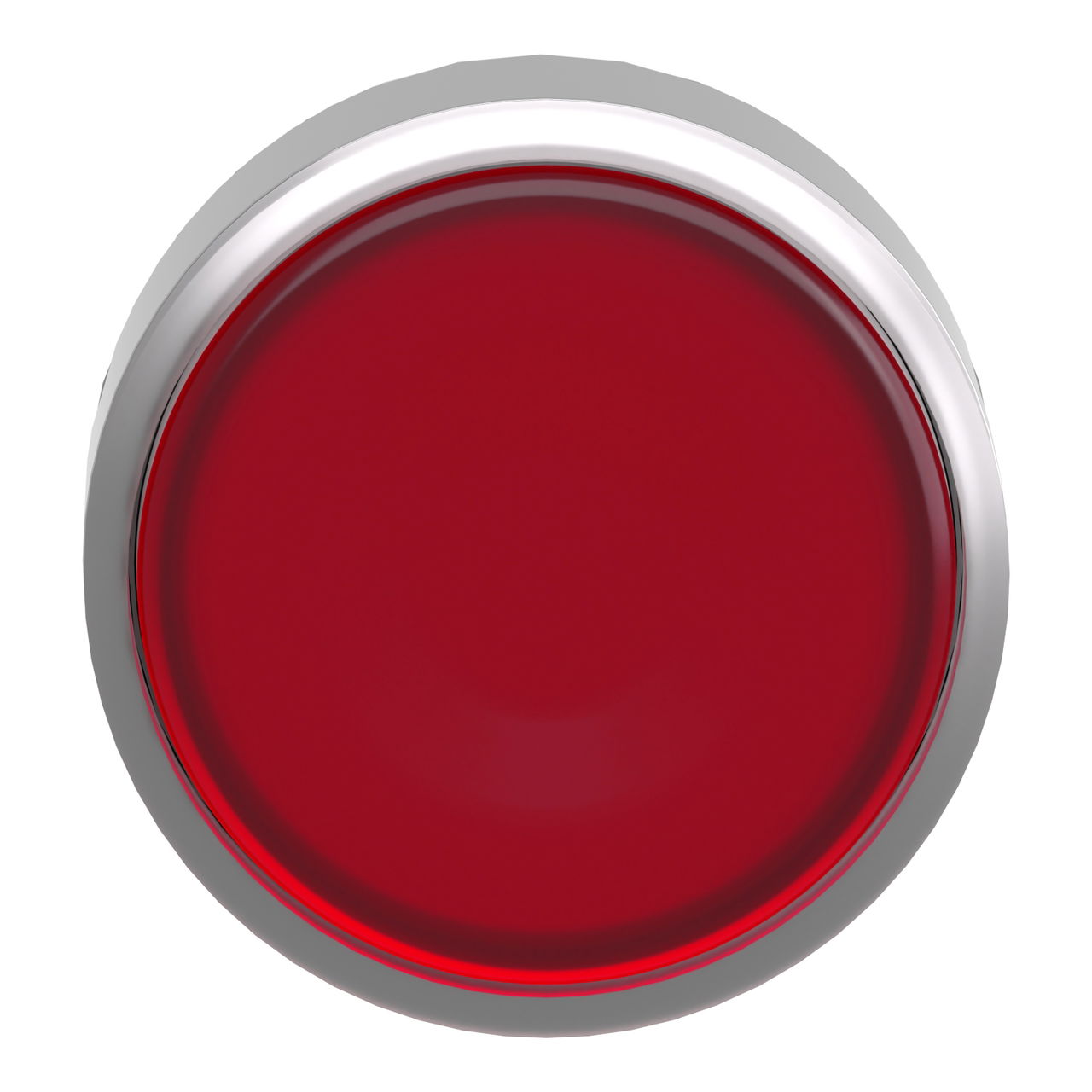 Head for illuminated push button, Harmony XB4, metal, red flush, 22mm, universal LED, push-push, unmarked – Image 4 of 9