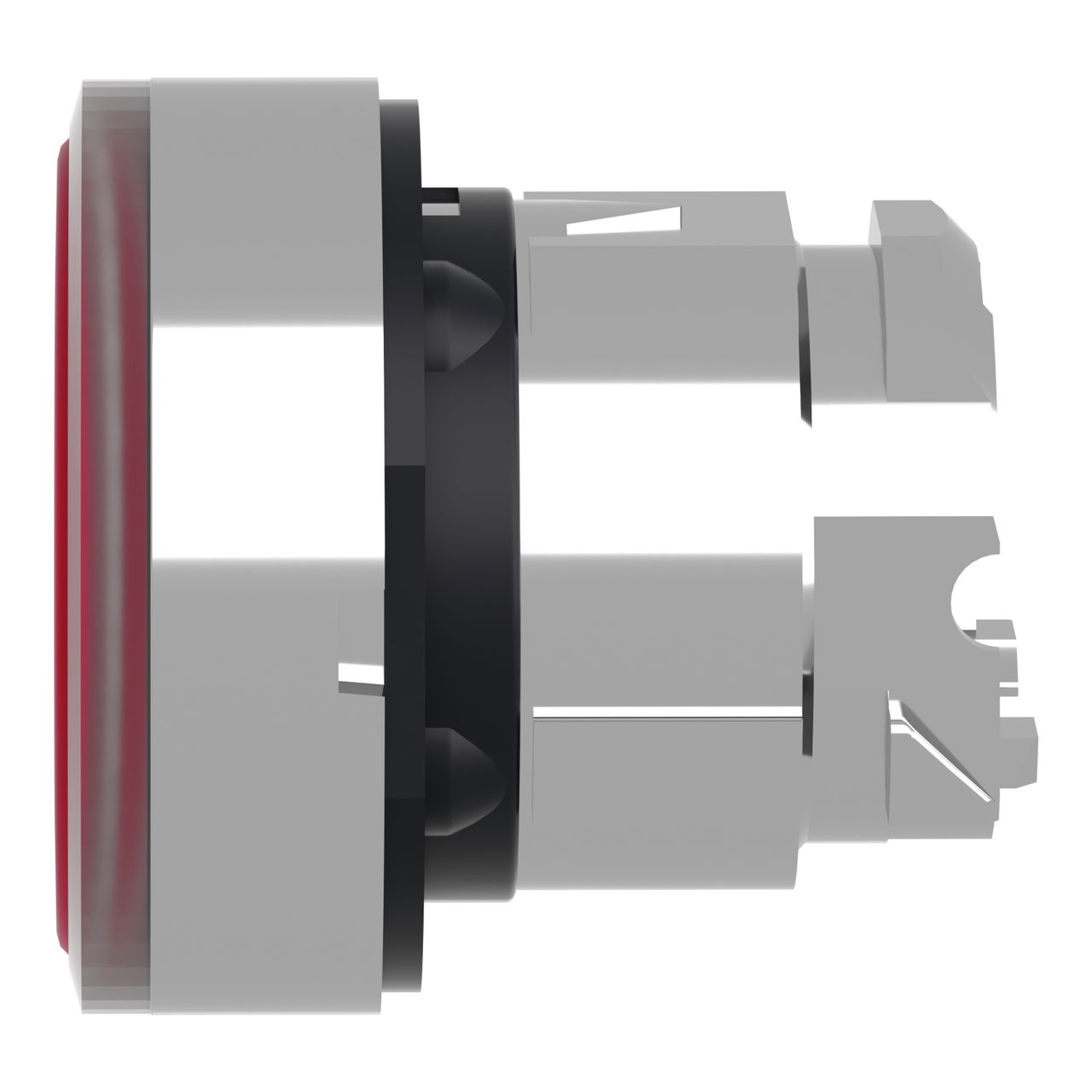 Head for illuminated push button, Harmony XB4, metal, red flush, 22mm, universal LED, push-push, unmarked – Image 7 of 9