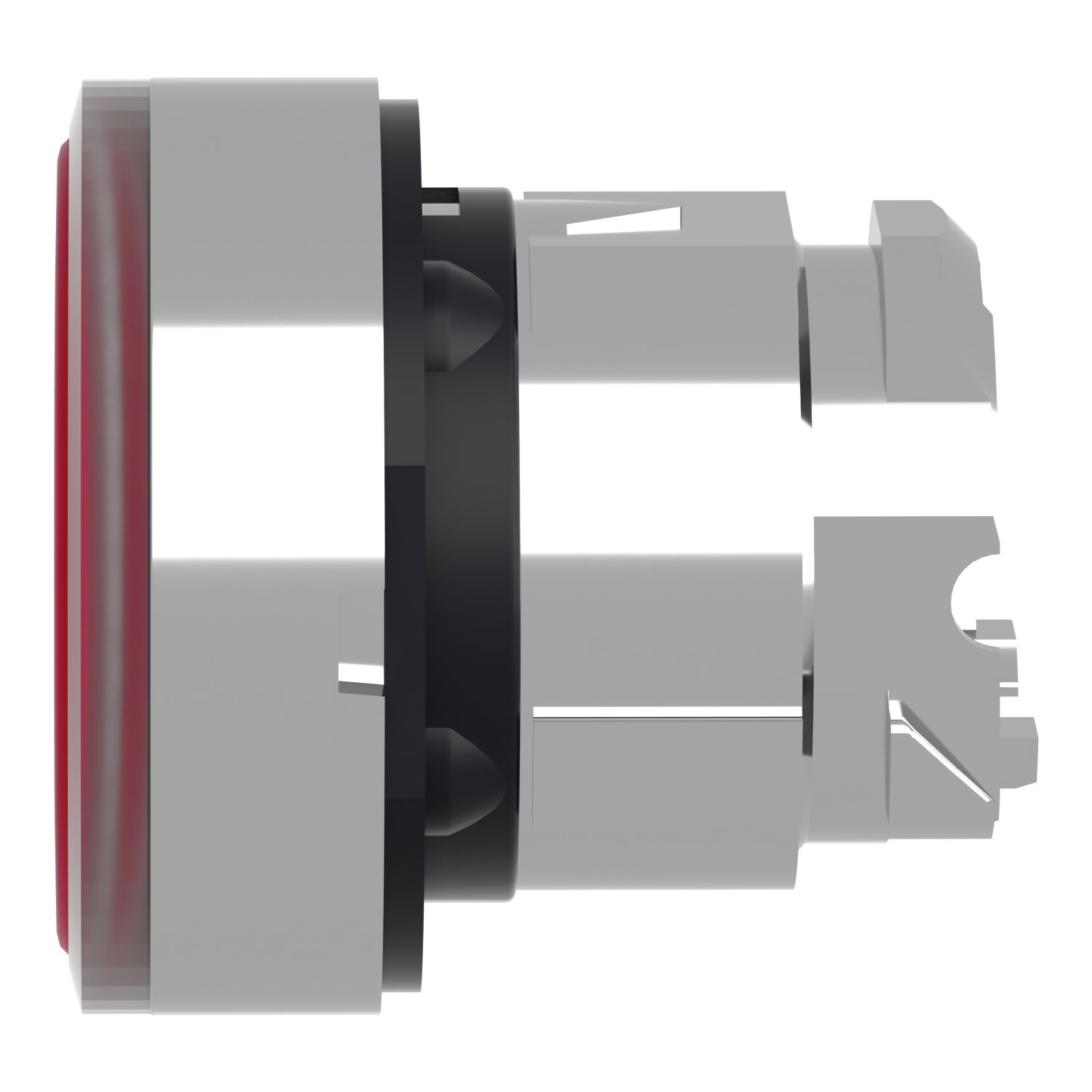Head for illuminated push button, Harmony XB4, metal, red flush, 22mm, universal LED, push-push, unmarked – Image 7 of 9