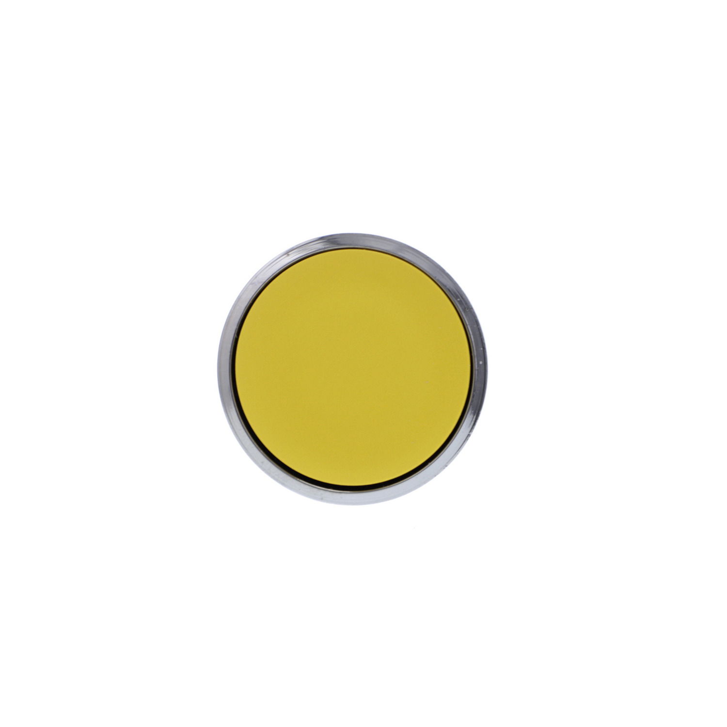Push button head, metal, flush, yellow, Ø22, spring return, unmarked – Image 3 of 7
