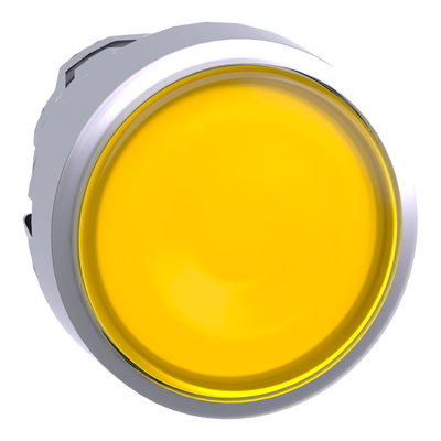 Lamptryckknapp gul för symbol